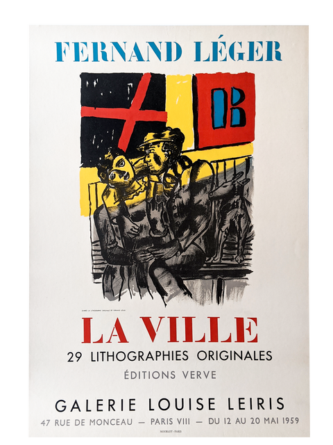 Original Fernand Leger Poster 1959 - La Ville