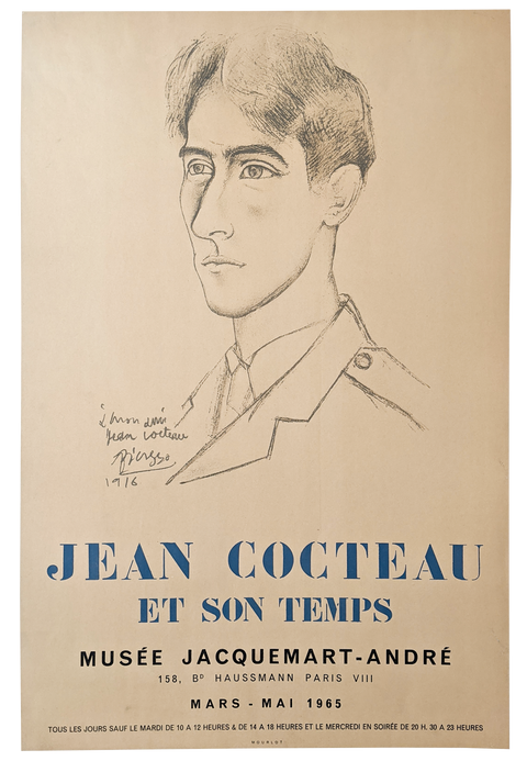 Original Poster Jean-Cocteau 1965 - Mourlot