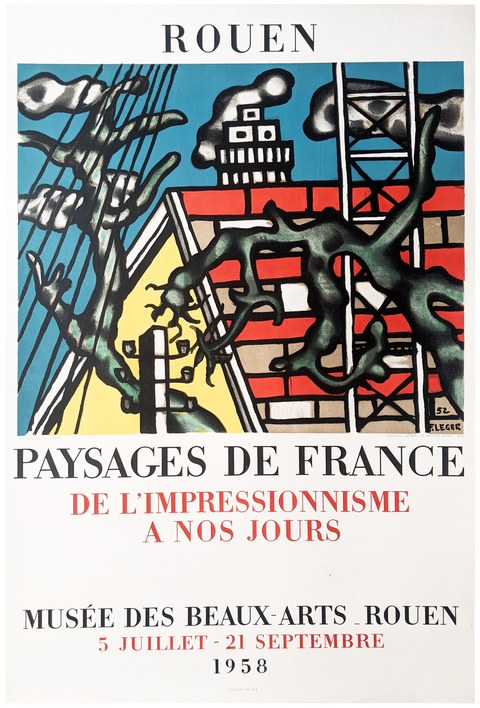Original Poster Fernand Leger Rouen - 1958 - Mourlot