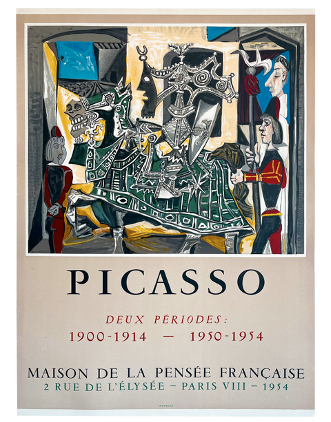 Original Exhibition Picasso Poster 1954 MOURLOT