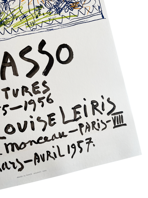 Original Picasso Exhibition Poster Louise Leiris 1955-1956