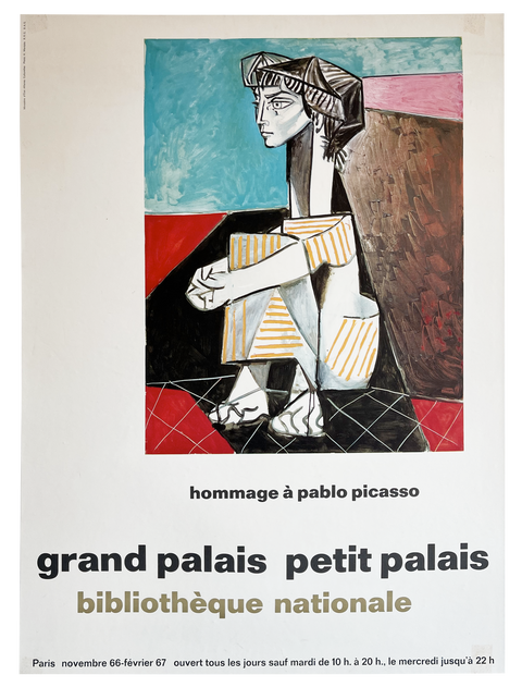 Original Pablo Picasso Poster Grand Palais Petit Palais 1967