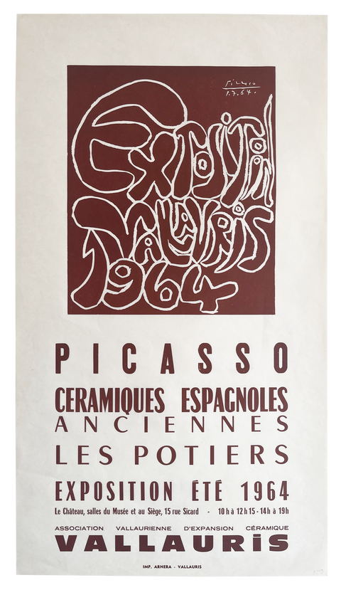 Original Picasso Poster Ceramiques 1964