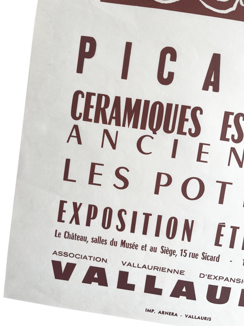 Original Picasso Poster Ceramiques 1964