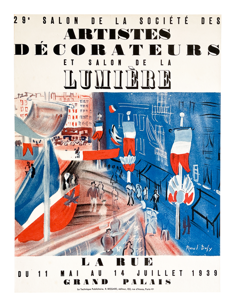 Original Lithographic Poster By Raoul Dufy - 1939