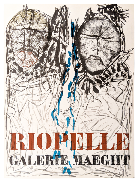 Original Riopelle Poster 2 visages