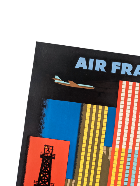 Original Air France Poster Amerique Du Nord 1958, by Nathan Garamond