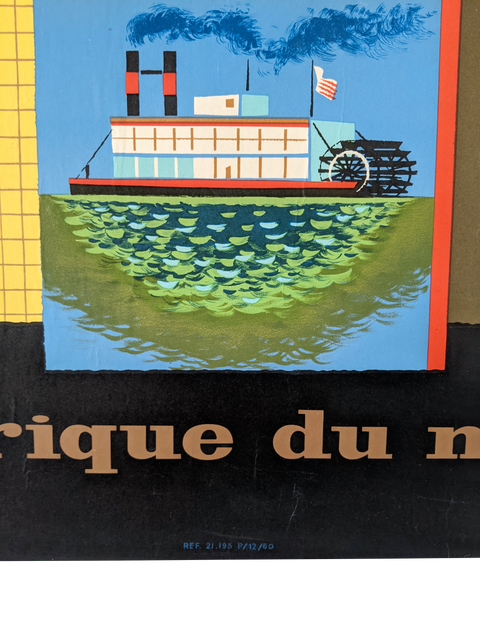Original Air France Poster Amerique Du Nord 1958, by Nathan Garamond