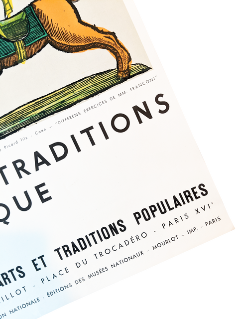 Original Exhibition Poster Art Et Traditions Du Cirque - 1957 Mourlot