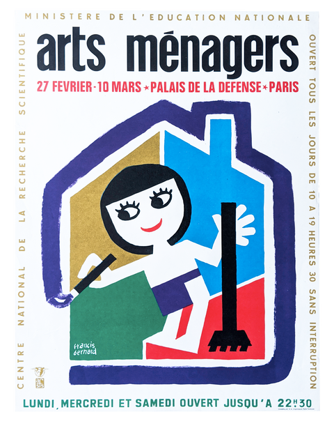 Original Poster Salon Arts Menagers Paris
