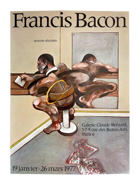 Original Poster Francis Bacon 1977 Paris Exhibition