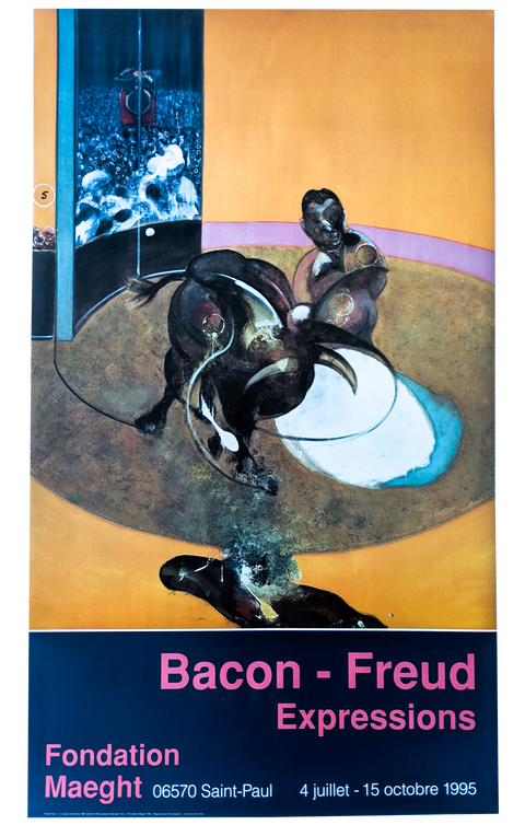Original Exhibition Poster By Francis Bacon Freud Expressions Corrida - 1995