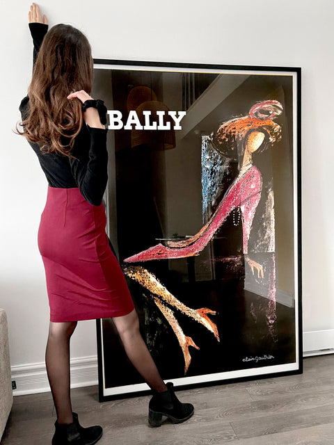 Original Bally Rock Woman Poster By Alain Gautier 4x6 FT
