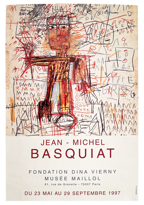 Original Jean-Michel Basquiat Poster, 1997 "Small Size"
