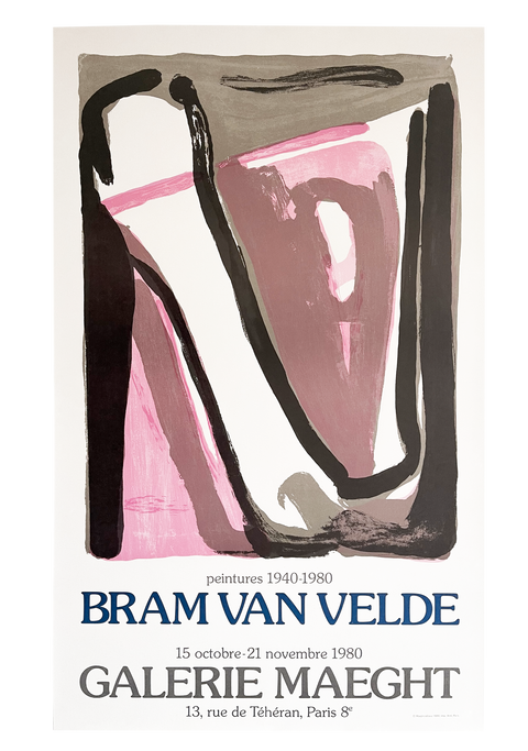 Original Bram Van Velde Poster Maeght 1980