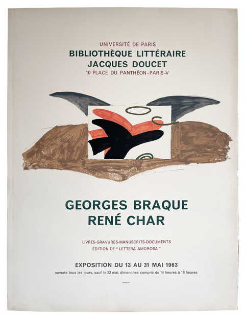 Original Poster Jacques Doucet by Georges Braque, 1963 - Arch Paper