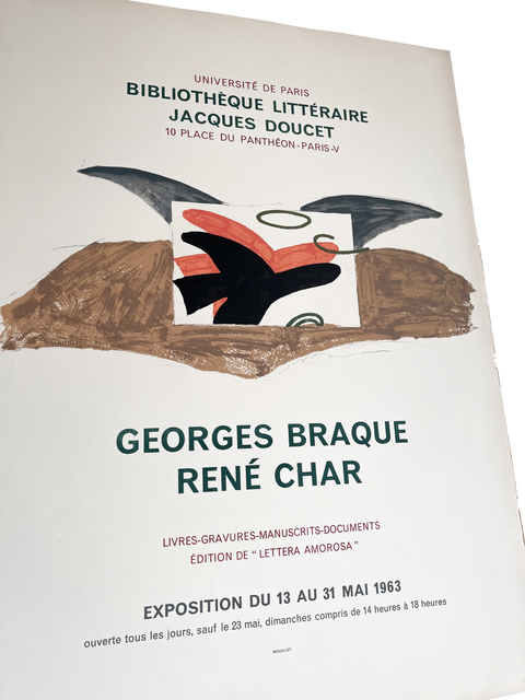 Original Poster Jacques Doucet by Georges Braque, 1963 - Arch Paper