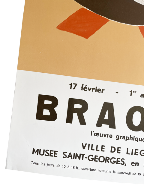 Original Georges Braque Poster - Liege - 1979