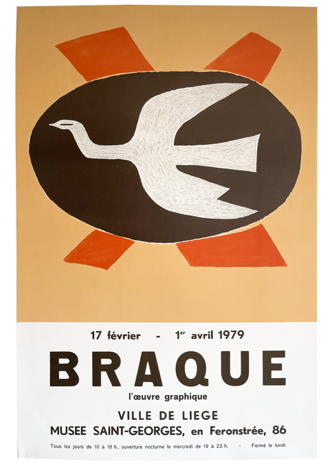 Original Georges Braque Poster - Liege - 1979