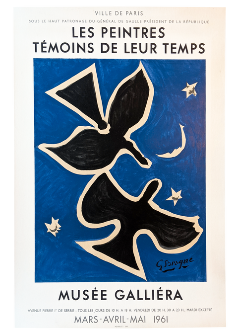 Original Poster Les Peintres Temoins De Leur Temps, By Braque - 1961
