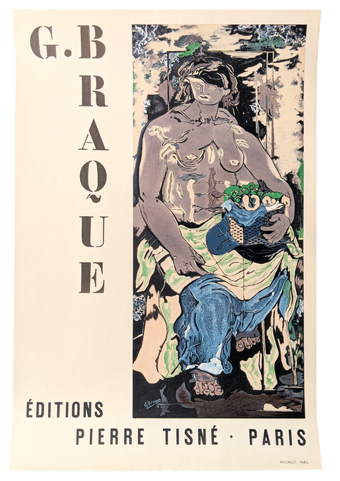 Original Georges Braque Poster Editions Pierre Tisné - Mourlot Paris 1953