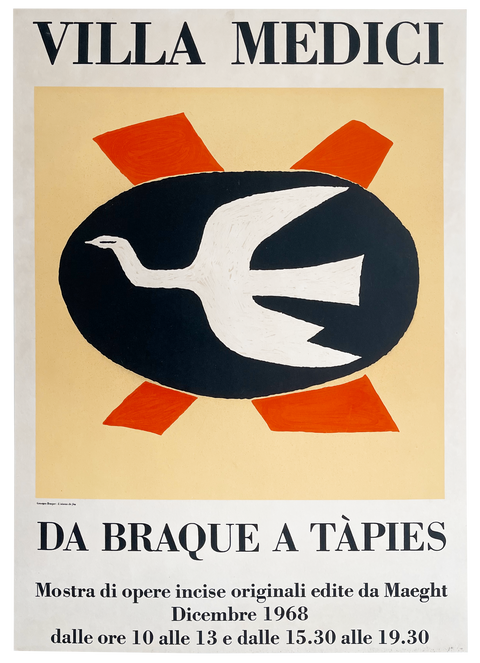 Original Poster Georges Braque "Villa Medici" 1968