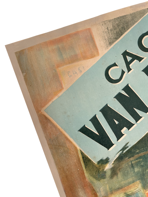 Original Cacao Van Houten Poster Imprimerie Courmont Freres