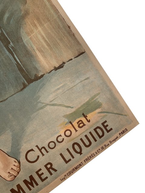Original Cacao Van Houten Poster Imprimerie Courmont Freres