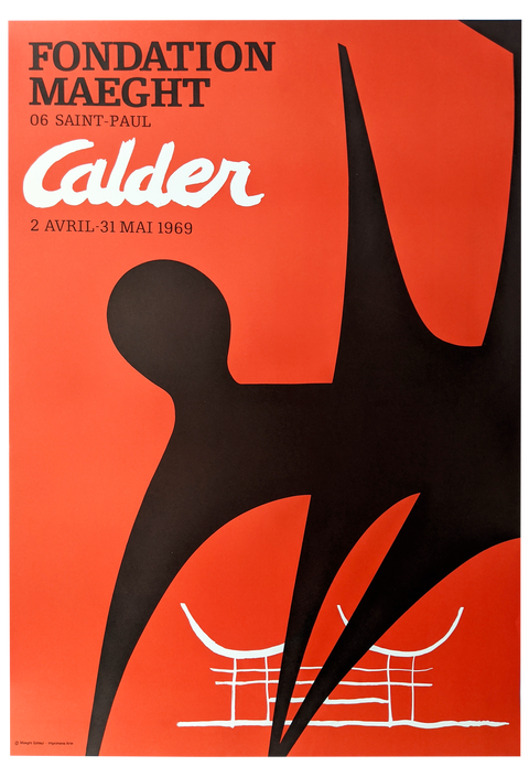 Original Exhibition Poster Calder - Galerie Maeght 1969