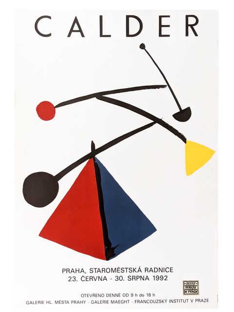 Original Exhibition Poster By Calder 1992