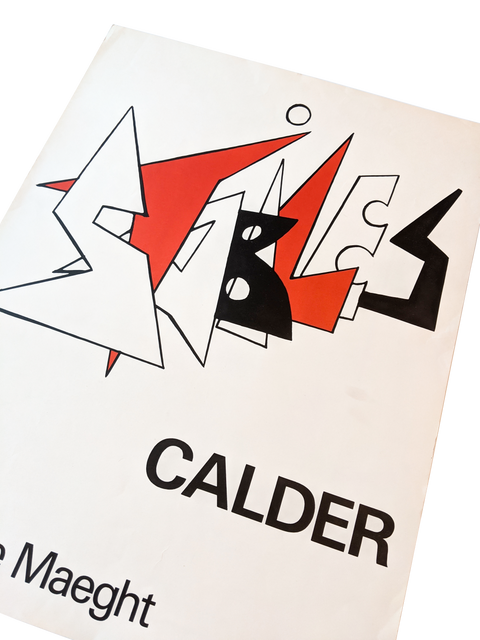 Original Poster By Calder "Stabiles" - 1983