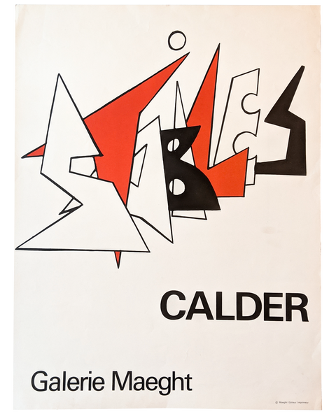 Original Poster By Calder "Stabiles" - 1983