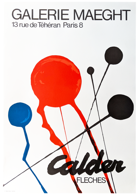 Original Exhibition Poster Calder - Galerie Maeght 1968