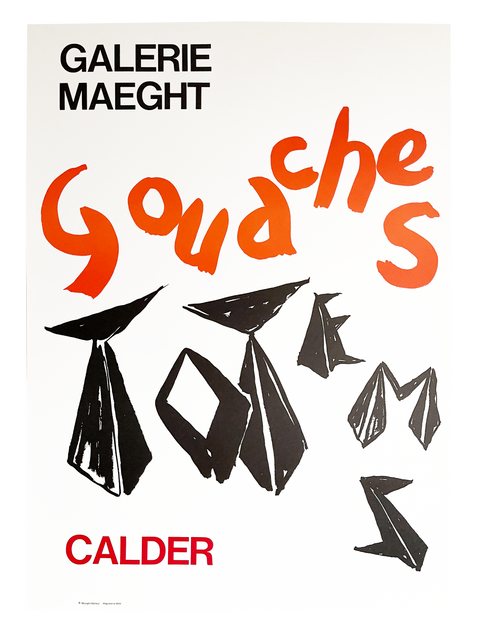 Original Calder Poster Gouaches 1966
