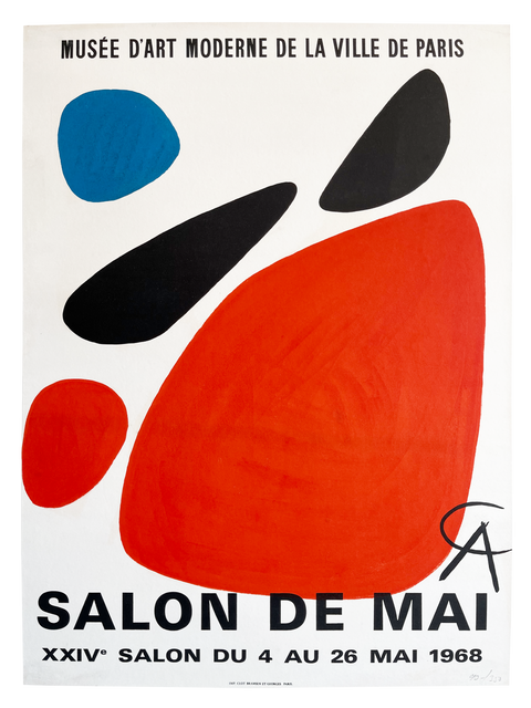 Original Alexandre Calder Poster - Salon De Mai, 1968