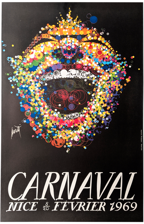 Original Poster Carnaval Nice 1969, Moretti
