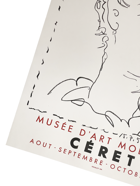 Original Pablo Picasso Poster, Manolo Huguet - Musée de Céret - 1957
