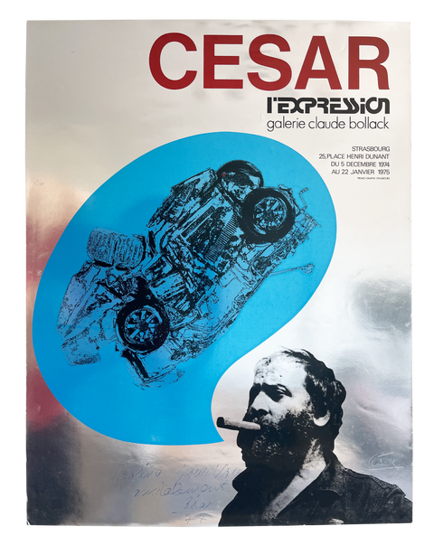 Original poster Cesar, l'Expression - Galerie Claude Bollack - Signed, 1972