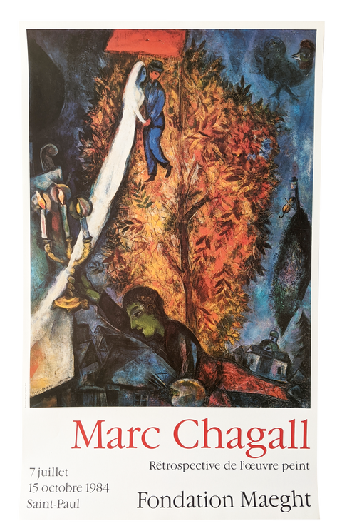 Original Exhibition Poster Chagall Saint Paul Galerie Maeght