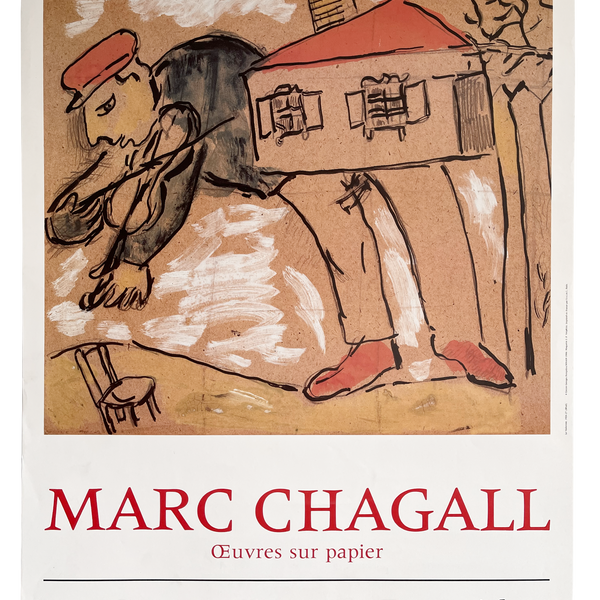 M. Chagall額入 Marc Chagall, Original Color Lithograph on Paper, Signed