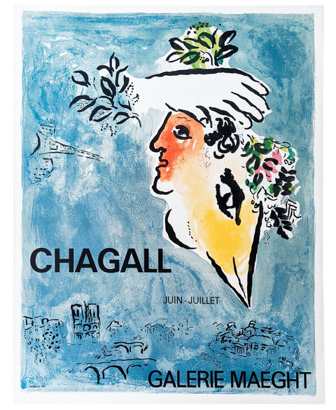 Original Poster Chagall "Le ciel bleu"