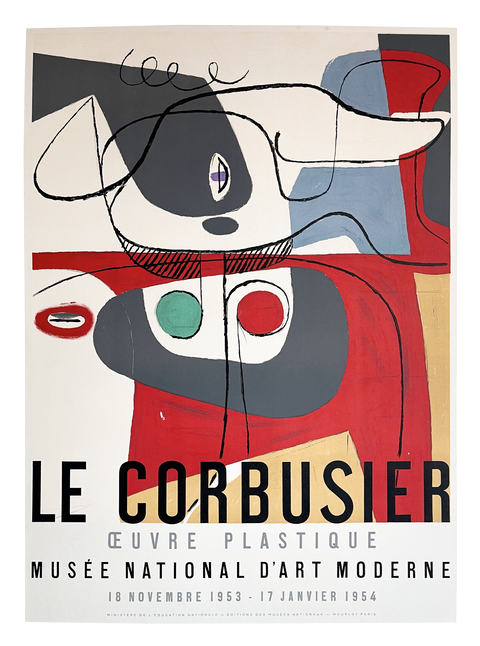 Original Poster Le Corbusier - Musée National D'Art Moderne, 1954 - Mourlot