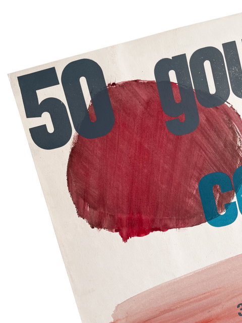 Original Corneille Poster 50 Gouaches, Galerie Le Gendre Paris - 1958