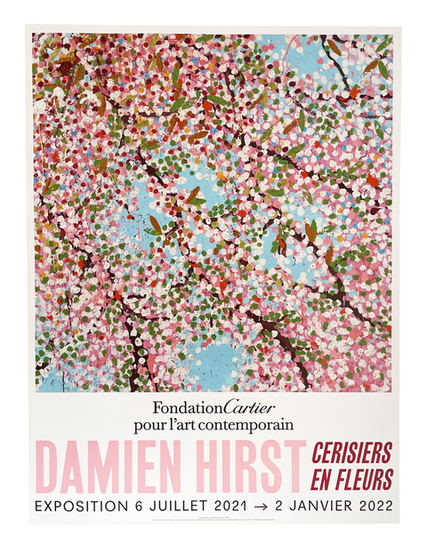 Set Of The 6 Original Posters by Damien Hirst, Fondation Cartier - Wonderful World Blossom