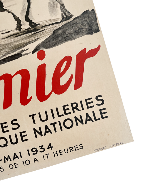 Original Poster Daumier "Orangerie Des Tuileries", Mourlot 1934
