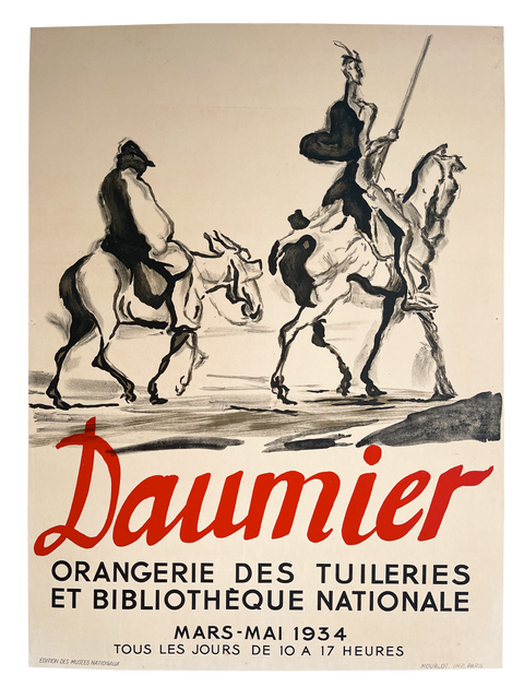 Original Poster Daumier "Orangerie Des Tuileries", Mourlot 1934