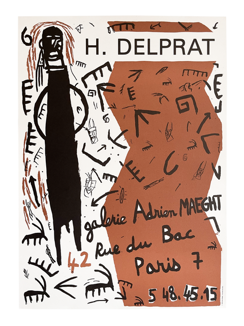 Original Delprat Poster Maeght 1987