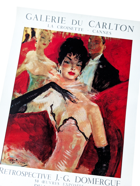 Original Poster Domergue Galerie Carlton "Croisette Cannes" - 1967