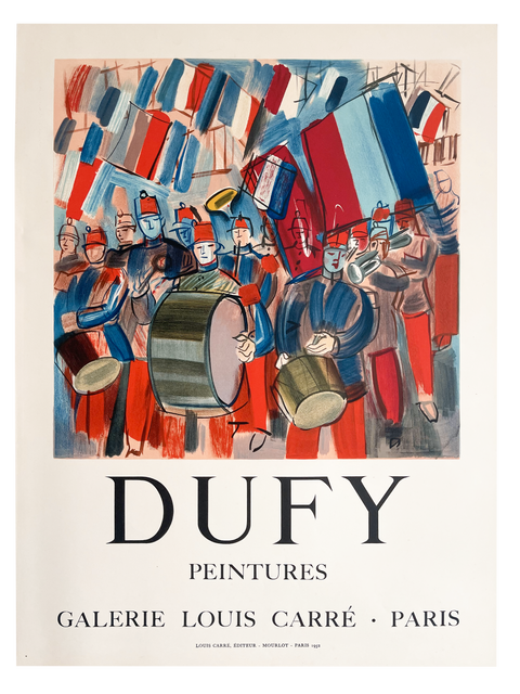 Original Poster Raoul Dufy 1952 - GALERIE LOUIS CARRÉ - Mourlot