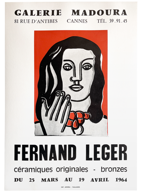 Original Lithographic Poster By Fernand Leger - 1964